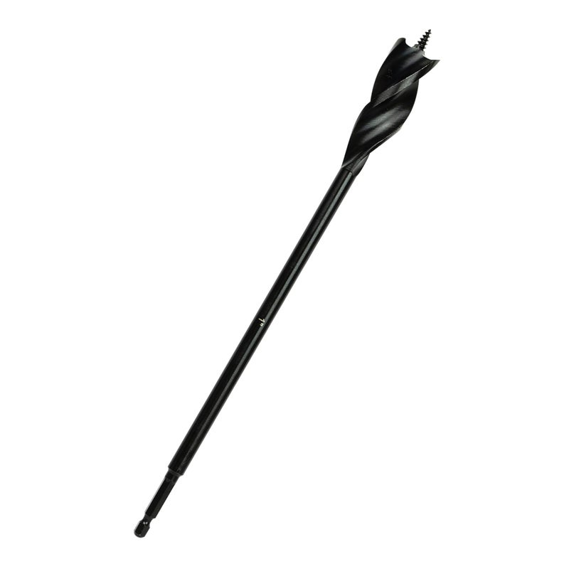 Greycore Tools 1 Inch x 12 Inch 3-Flute Auger Bit, Wood Drill Bit for Hard and Soft Wood, 1/4    Quick Change Shank, Woodworking Auger Bits (1    x 12    Auger) - Image 5